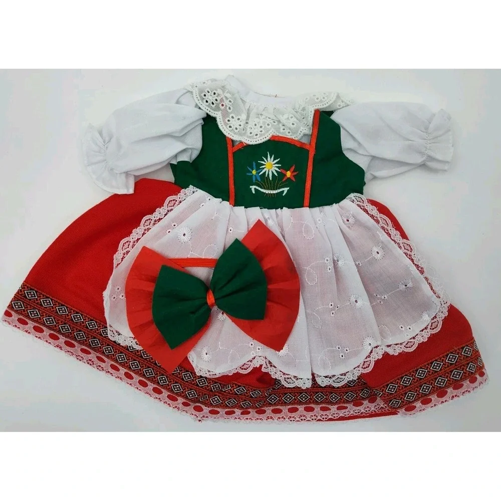 Doll Dress‎ AMERICAN FASHION WORLD Schneider Fabric German 📸👁️ALL PIC📸