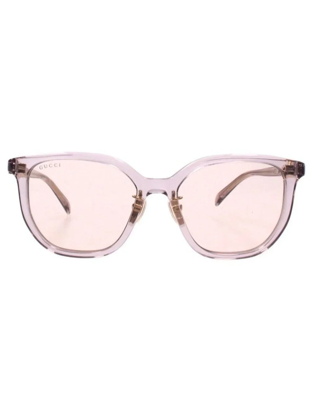 Gucci Clear Frame Square Sunglasses 54 Eyewear