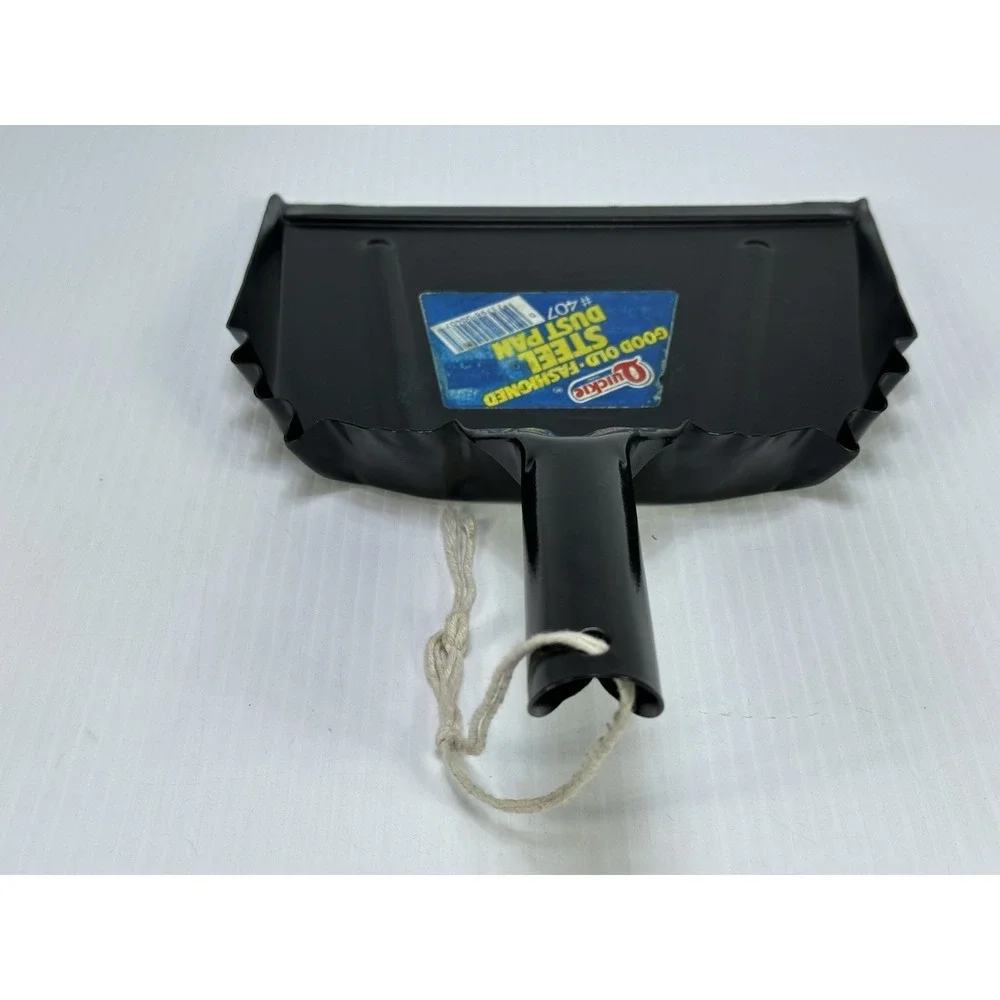 Vintage Quickie Good Old Fashioned‎ Steel Dust Pan #407 Black