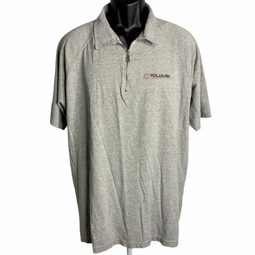 Vintage 90s Polo Ralph Lauren Quarter Zip Shirt