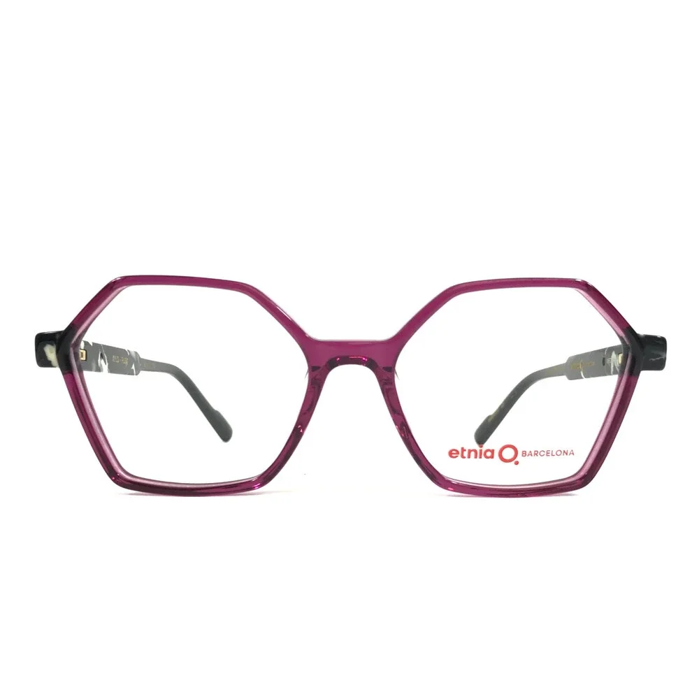Etnia Barcelona Eyeglasses Frames XYLO PUBK Purple Black Full Rim 51-16-135