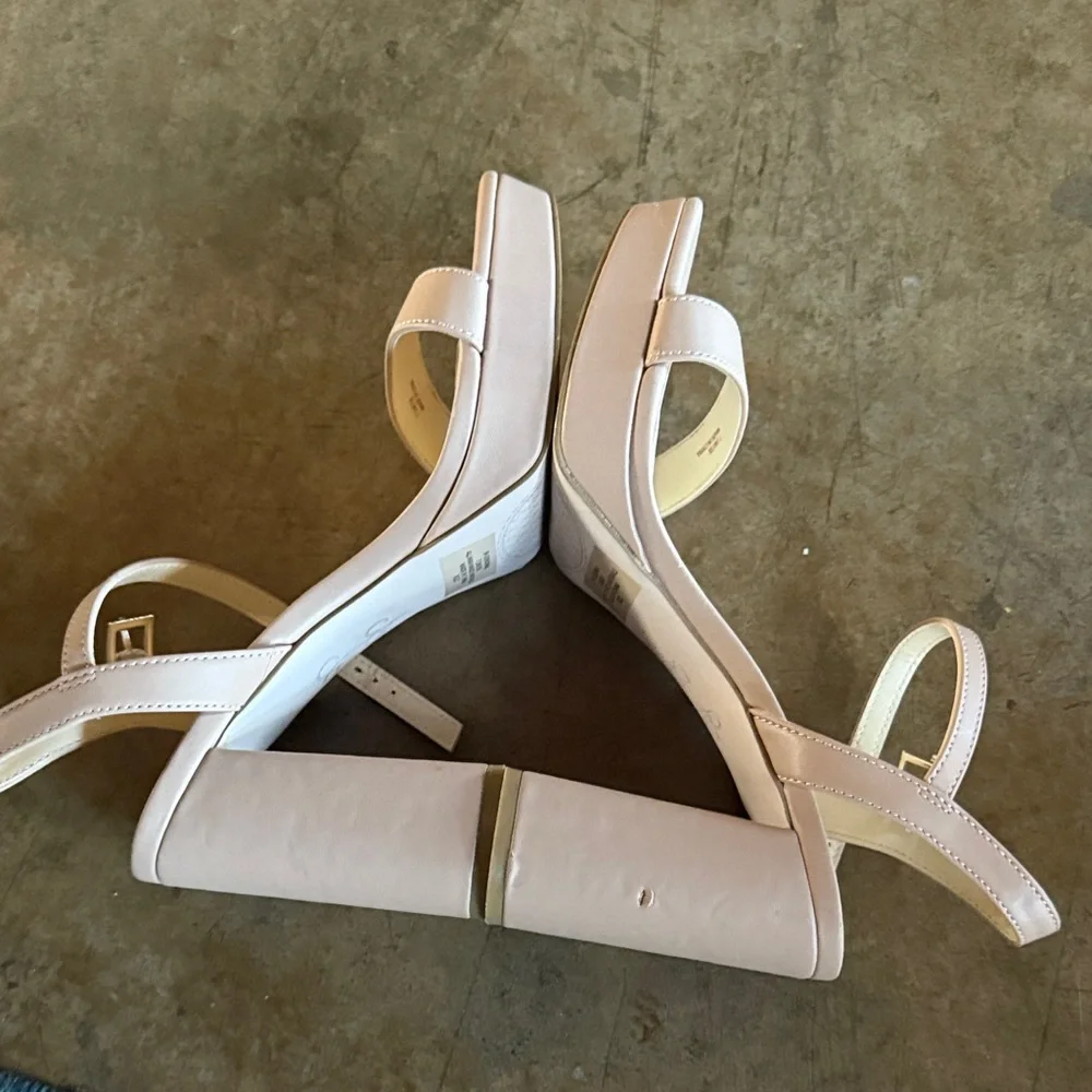 Jessica Simpson Sendinal Blush Pink Platform Sandals 7.5
