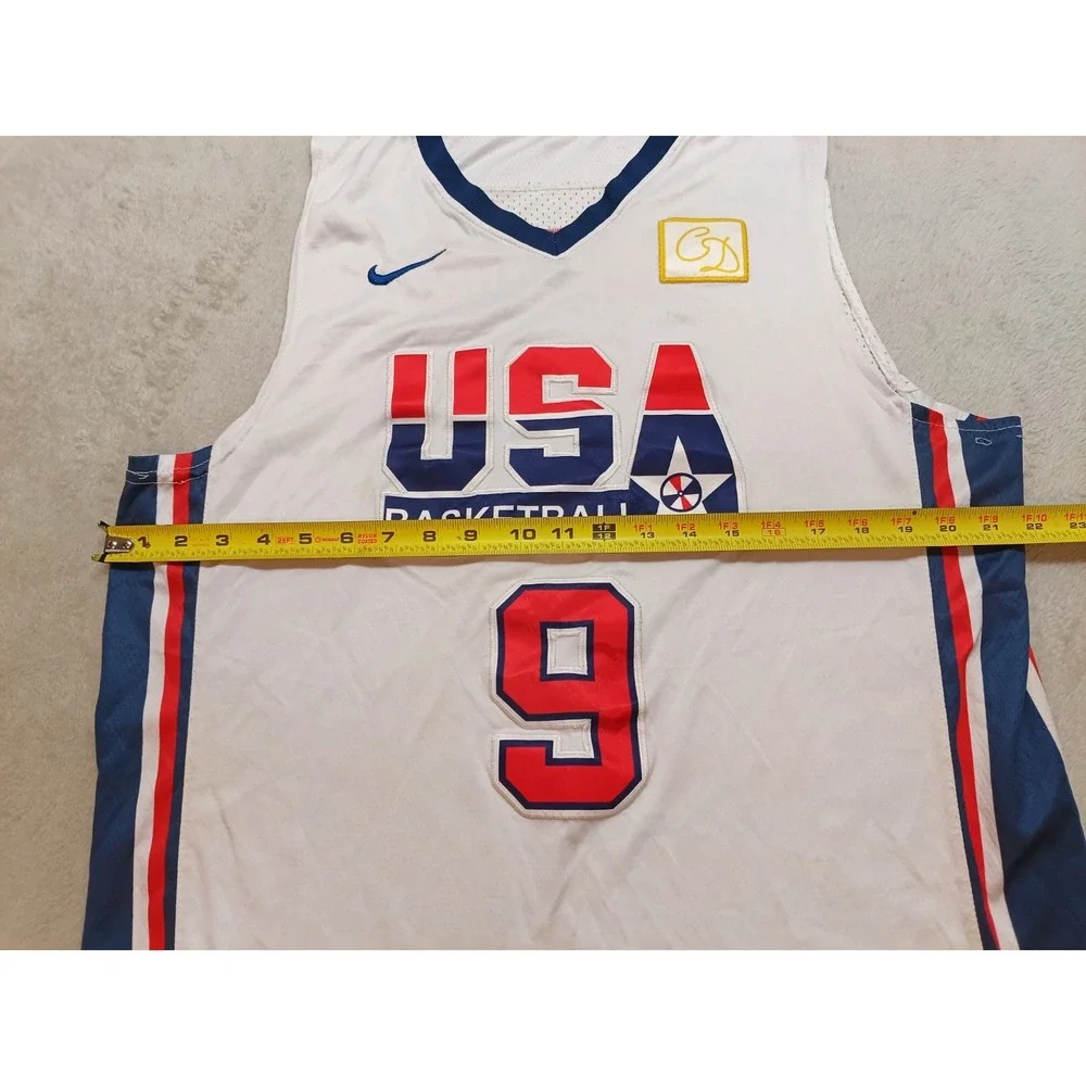 NIKE NBA Michael Jordan #9 1992 OLYMPICS USA White Dream Team Jersey Sz XL