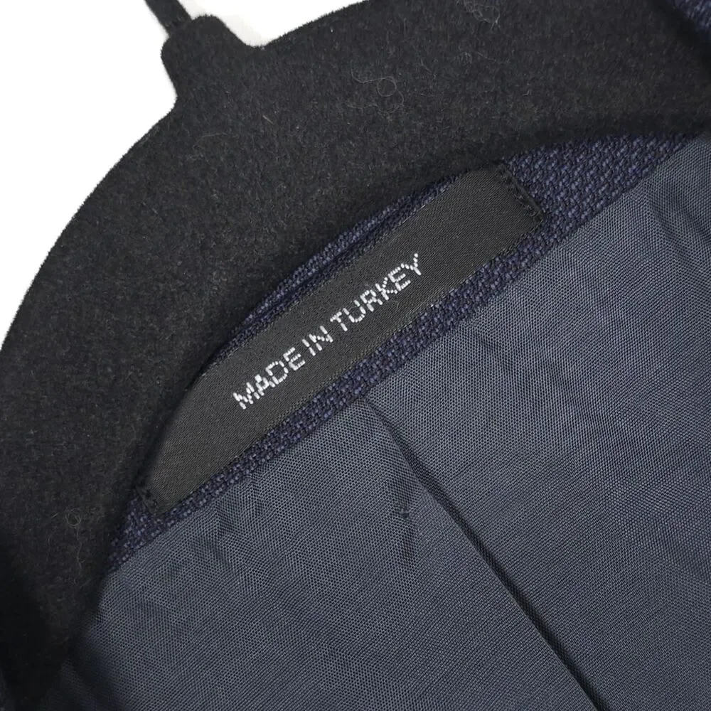 HUGO BOSS Mens Sport Coat Blazer‎ 46R Navy Virgin Wool THE GRAND US 10136292