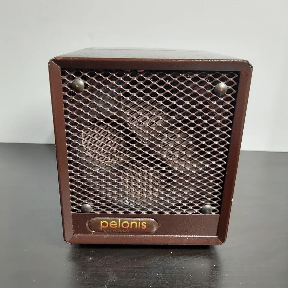 Vintage Pelonis Disc Furnace Portable Electric Heater Brown USA P-861 TC/VHC‎
