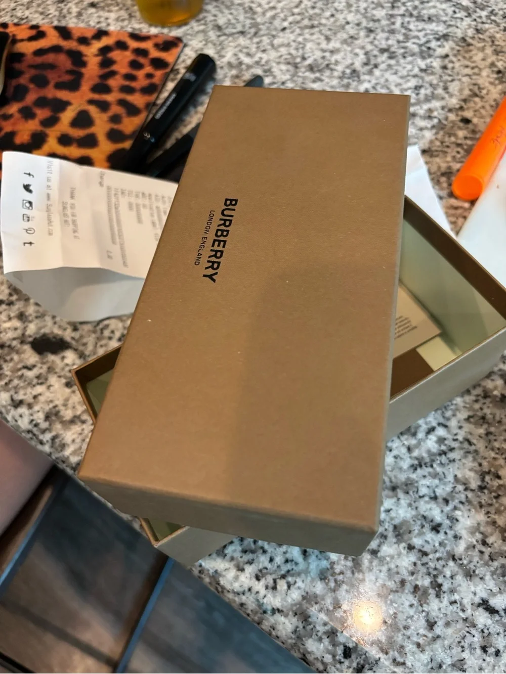 Burberry branded sunglasses