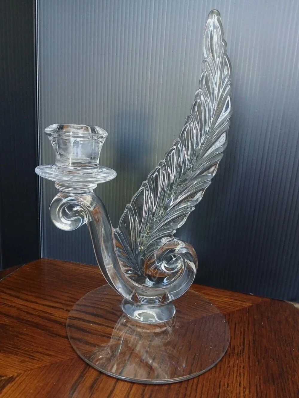 Fostoria plume candle