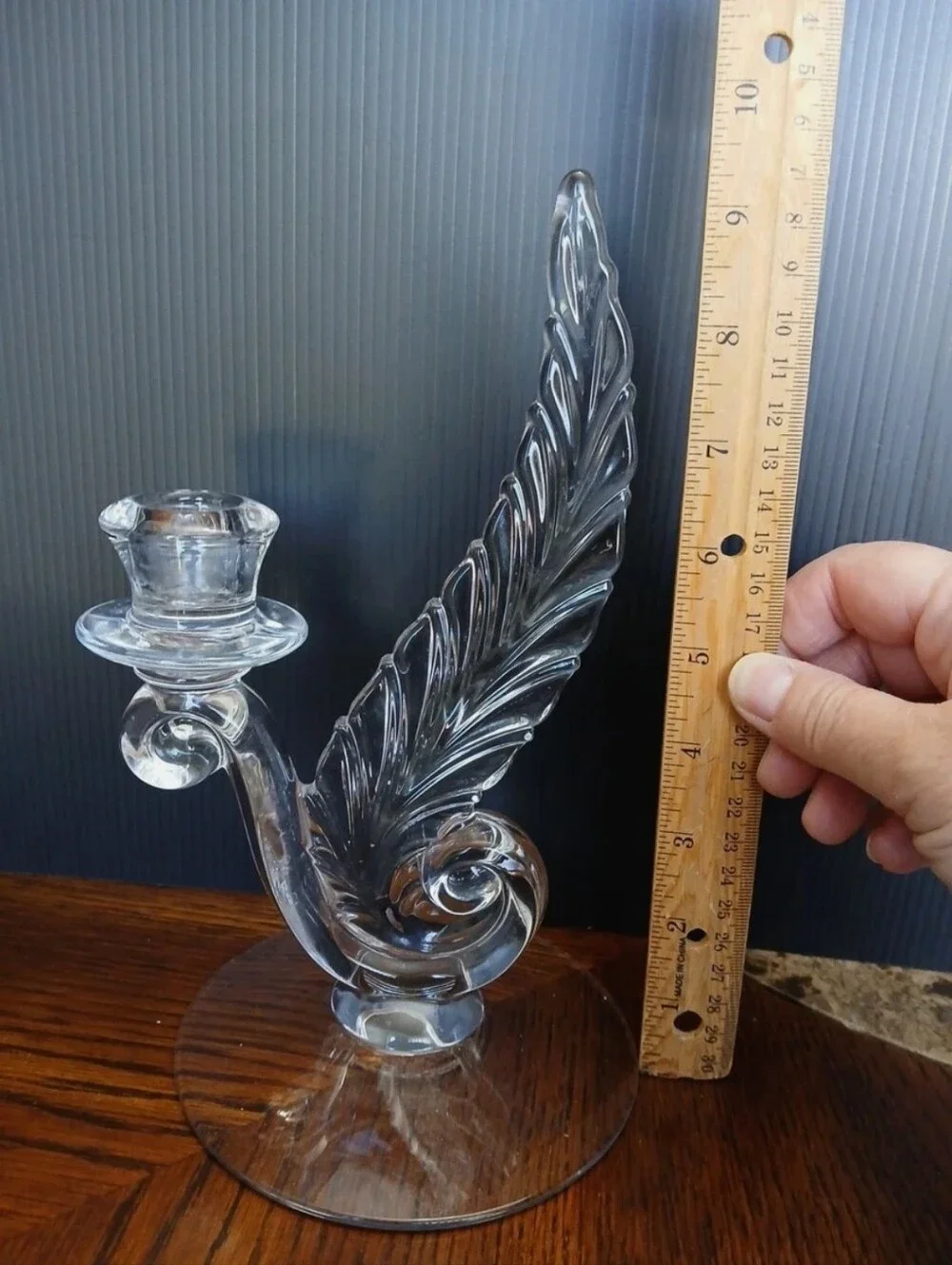 Fostoria plume candle