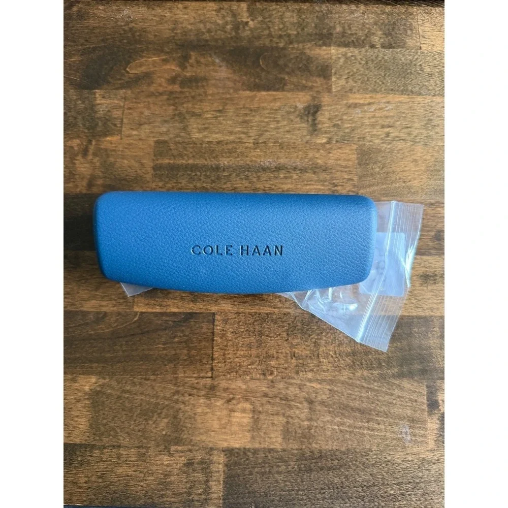 Minimalist Cole Haan Designer Eyeglasses CH4523 Black Blue Flexible Frames
