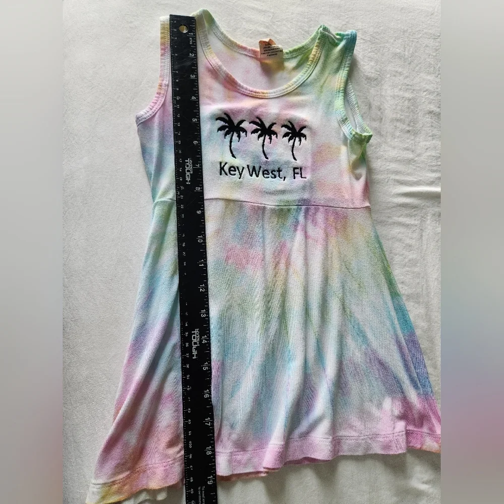 Little Girl's Tie Dye Key West Sundress‎ 100% Cotton Made In USA - Size 4/5