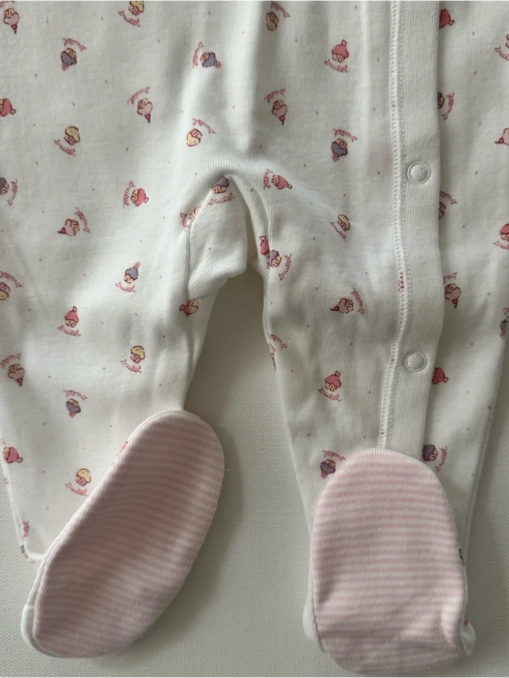 Gymboree white footie