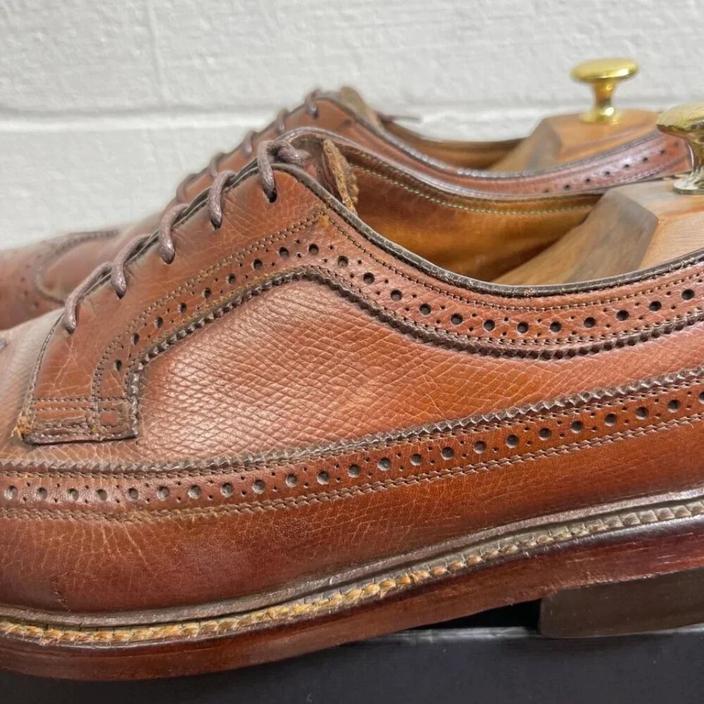 Florsheim Imperial Kenmoor Wingtip Brown Leather‎ Oxford Dress Shoes Men's 9 D