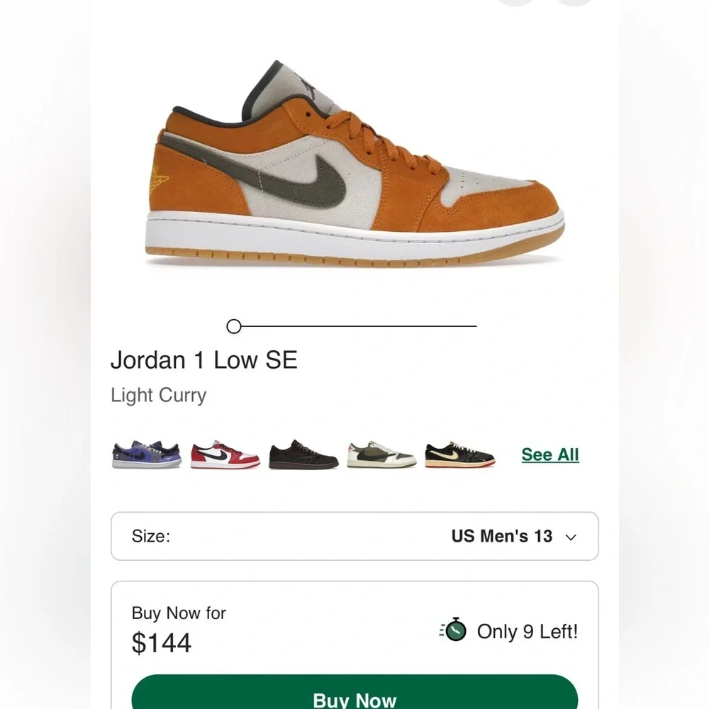 Jordan vibrant orange