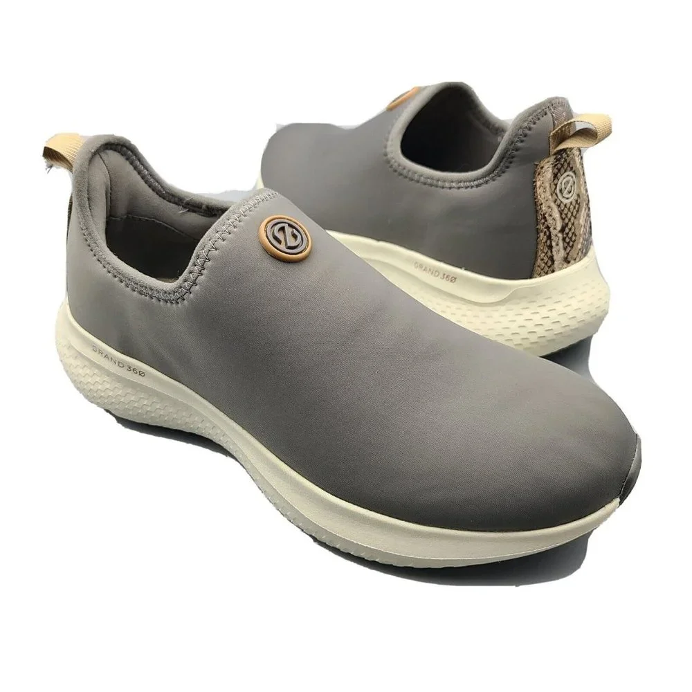 Cole Haan Women Sneakers Zerogrand Changepace Slip-On Gray/ Snake Size 9.5 New