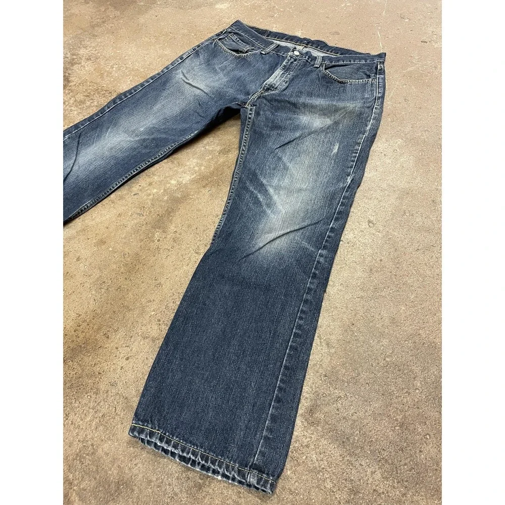 Levis 559 Jeans Mens 36x32 Blue Denim‎ Straight Leg Zip Fly Mid Rise 5-Pocket