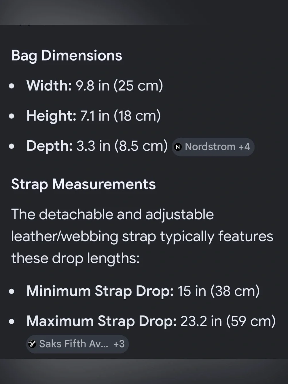 Burberry sizing reference