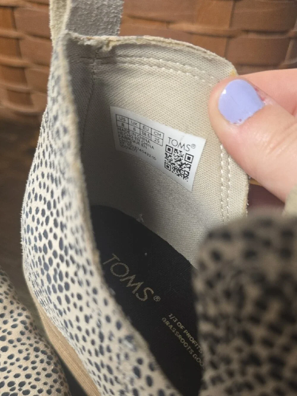 Toms wedge ankle