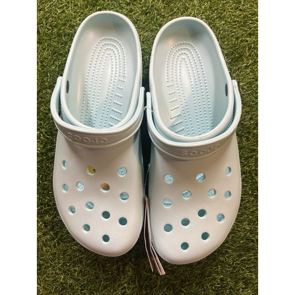 NWT Crocs Classic Clog Slide Ultra Light Turquoise Mens Size 13 🆕