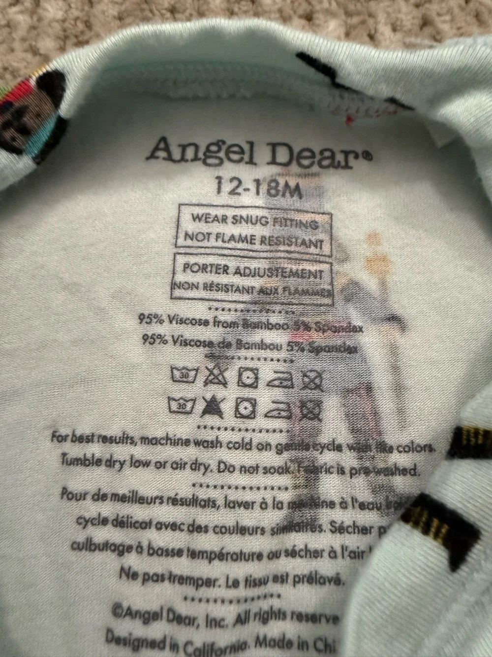 Angel Dear Nutcracker Christmas Pajama Set 12-18M Bamboo Holiday PJs