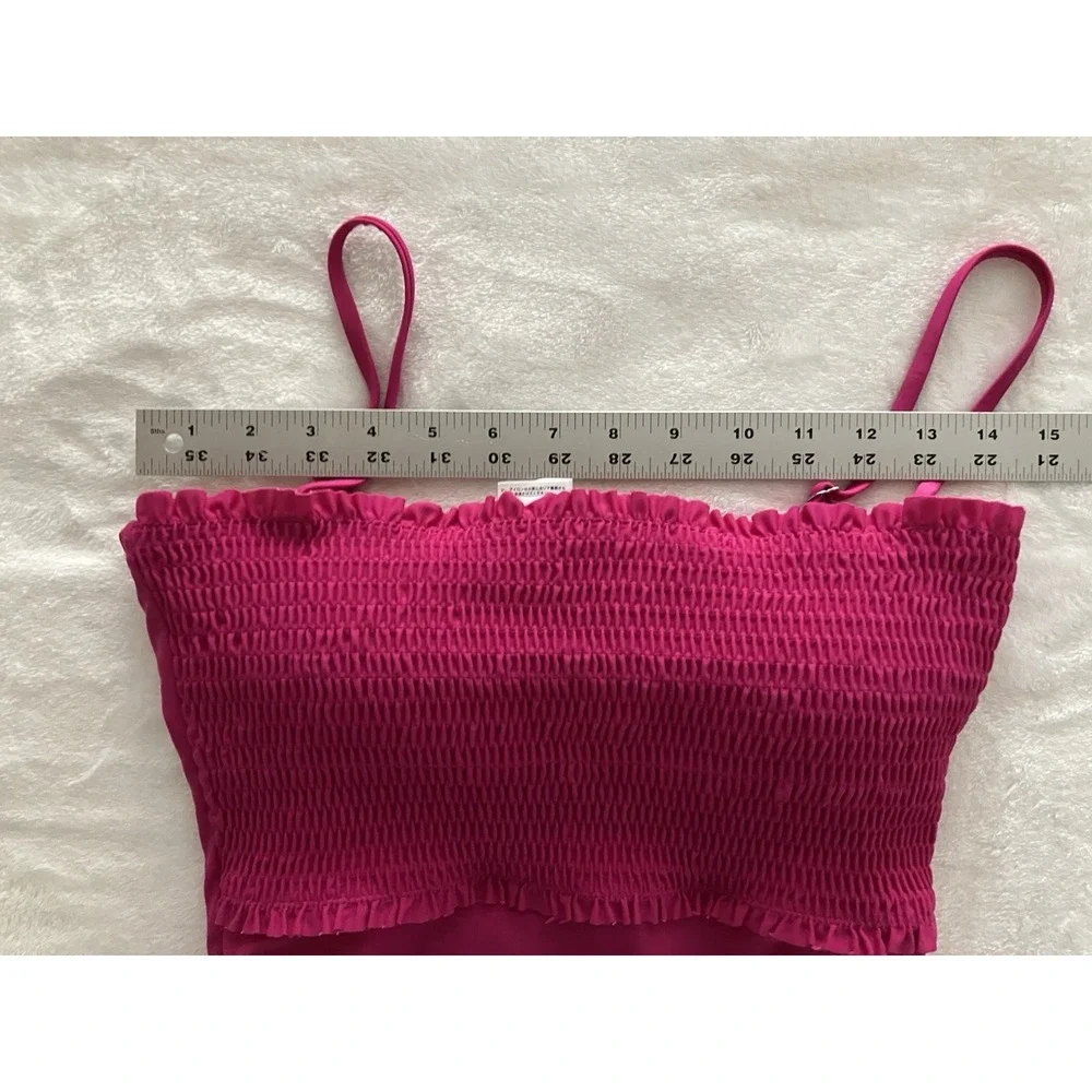 J. Crew Factory Smocked One Piece In Brilliant Plum Size Small