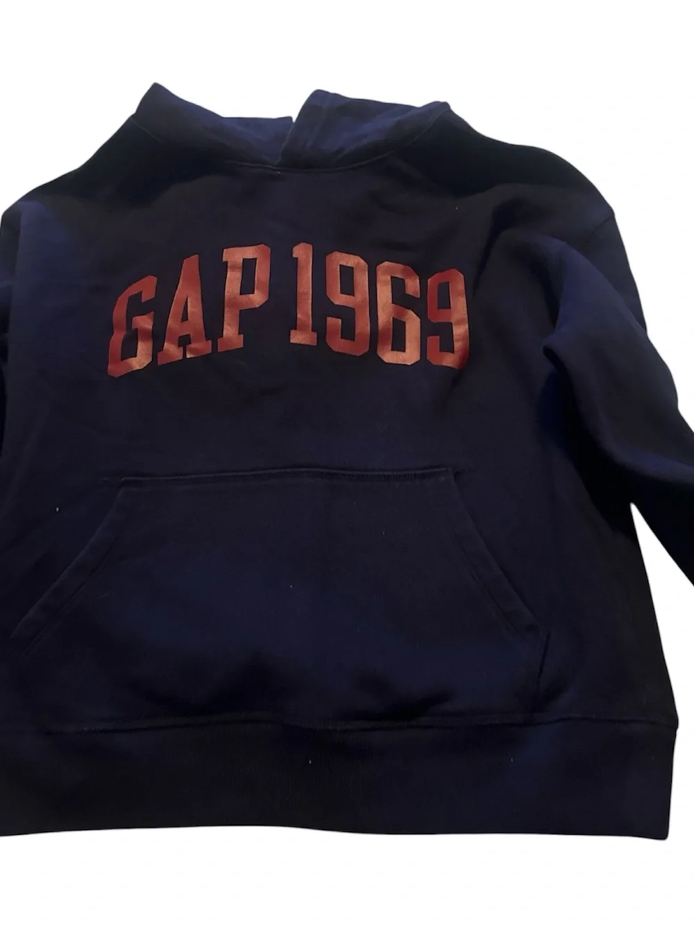 GAP Navy Hoodie with Rust Red