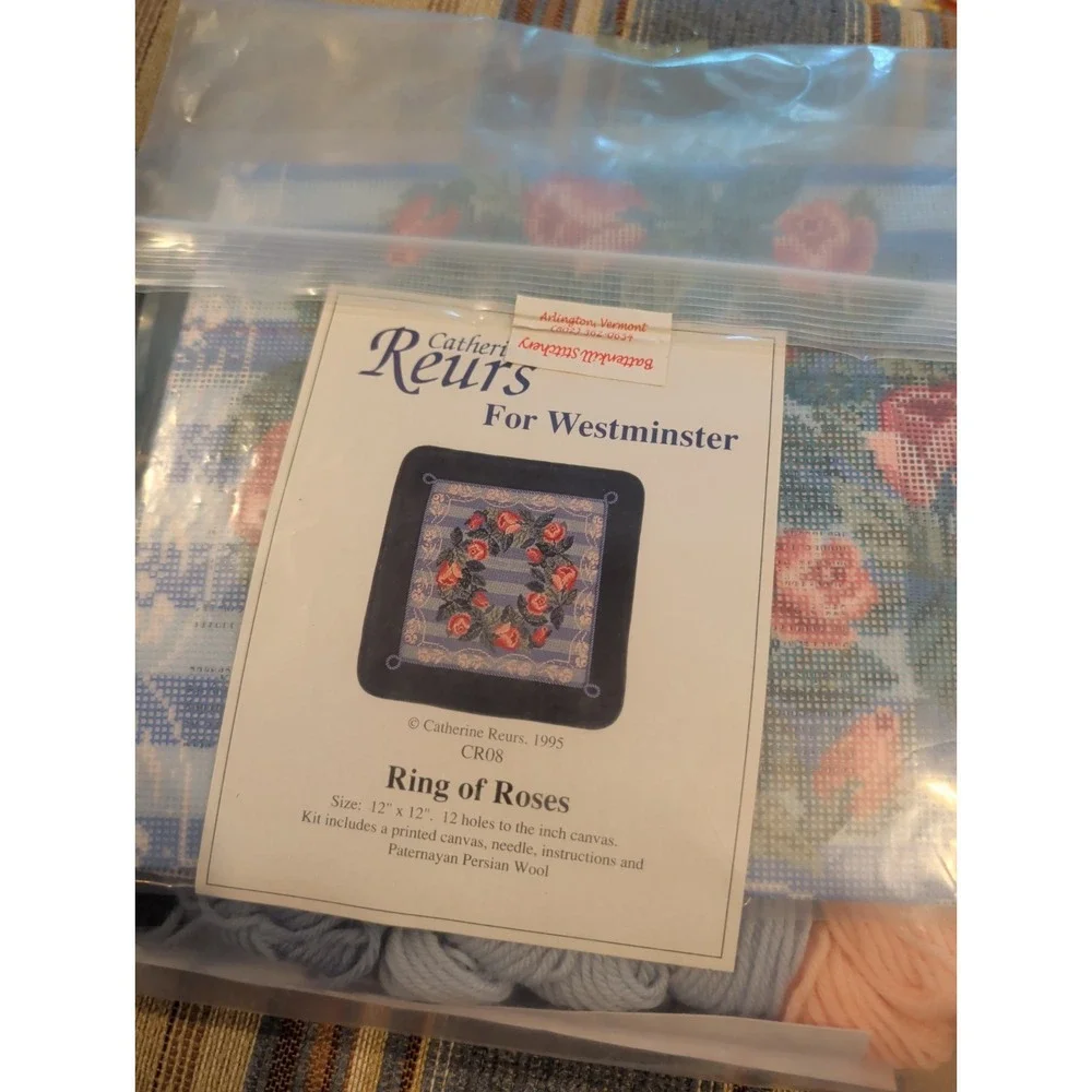New Catherine Reurs Ring Of Roses Cross Stitch Or Needlepoint Charted Design Kit