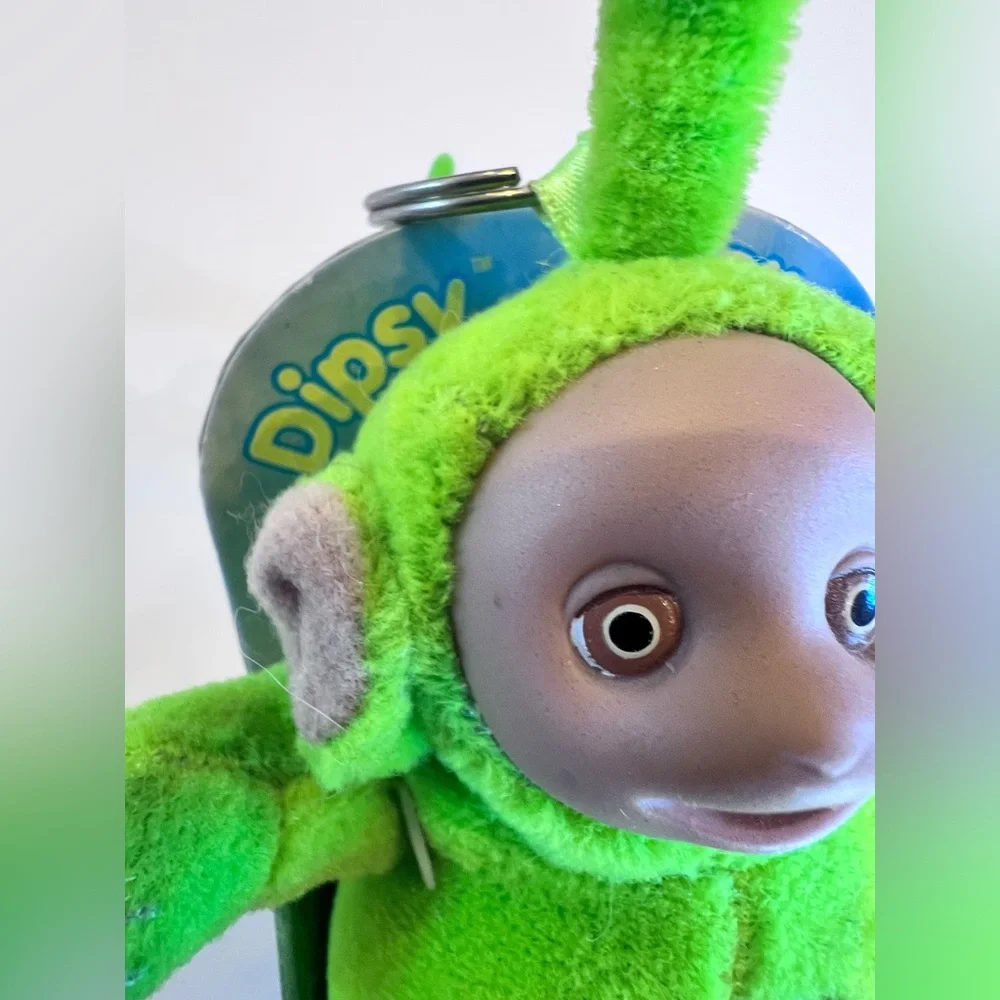 Dipsy Green Teletubbies Clip-on Vintage Collectible in original packaging & tags