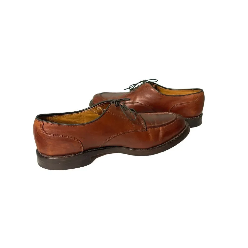 Allen Edmonds Brown Leather Derby Shoes Lace-up Oxford Dress Shoes for Men‎ S-5