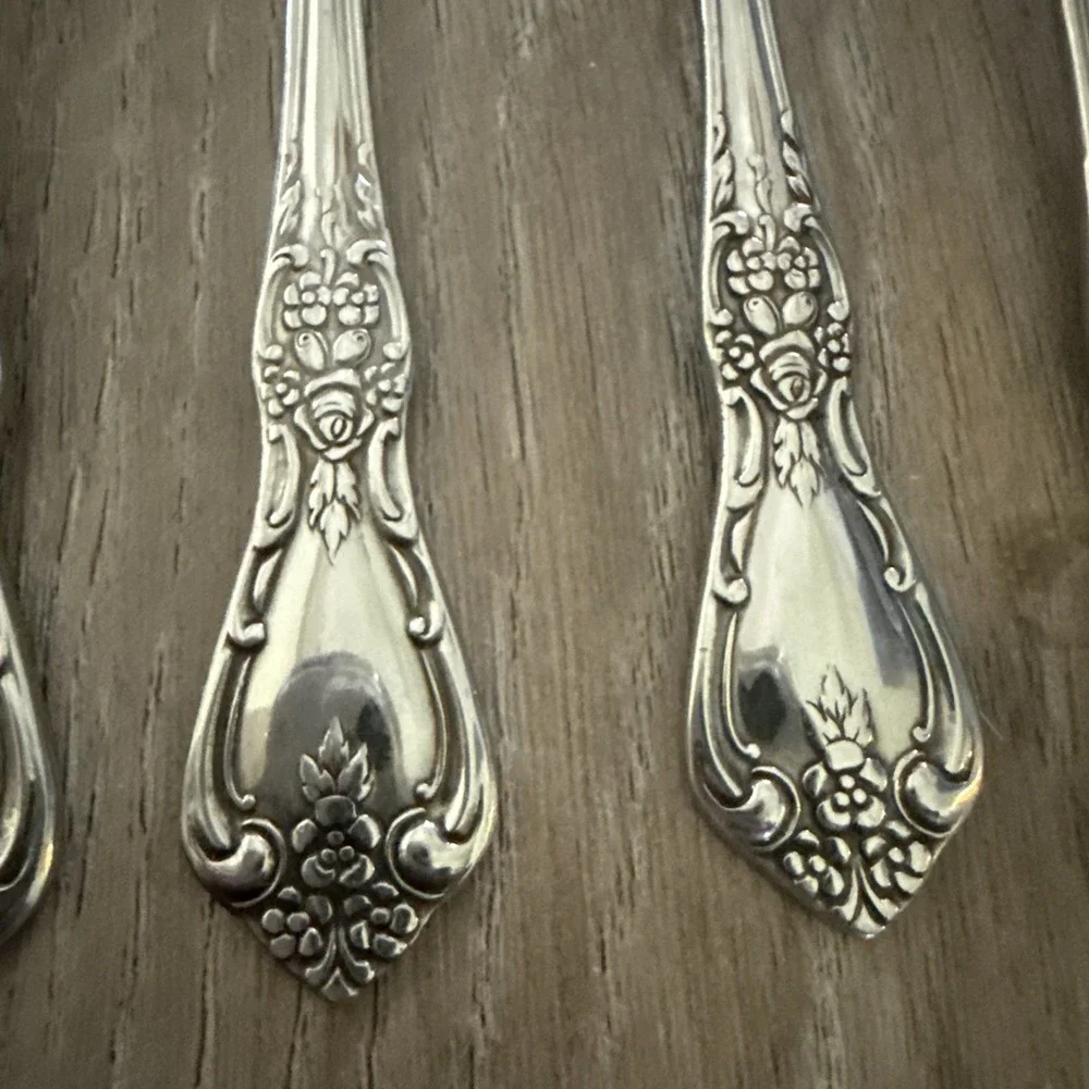 5‎ Oneida HH KENNETT SQUARE Stainless SALAD FORKS Distinction Deluxe