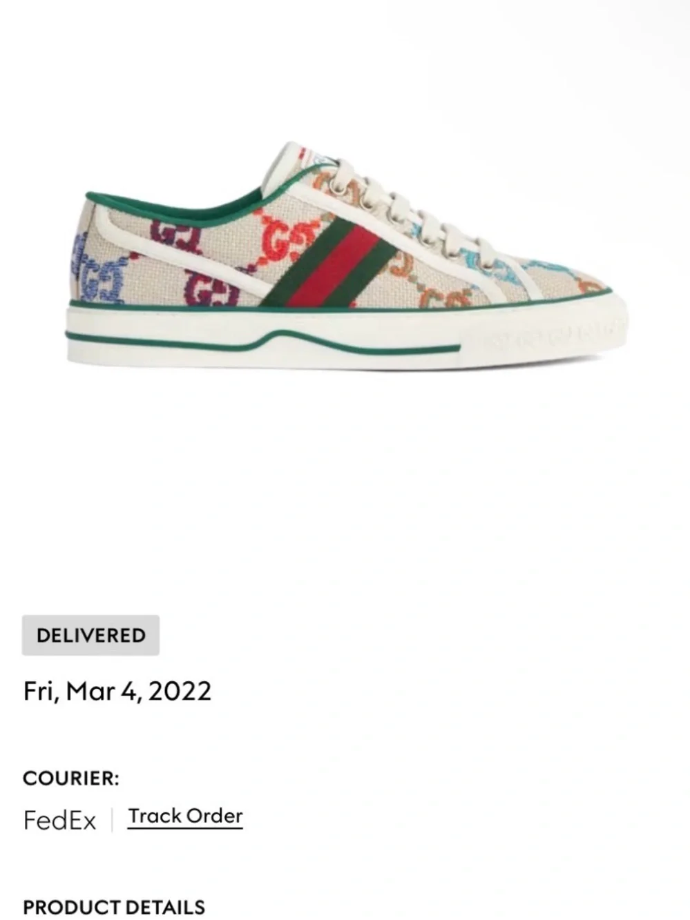 Gucci worn low