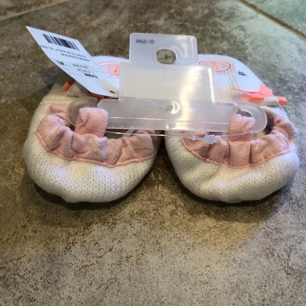 🆕 Baby girl bunny animal knit crib shoes…
