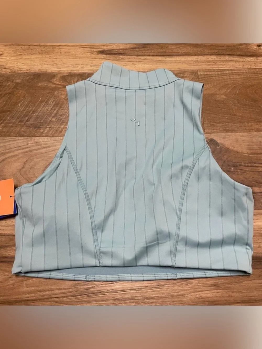 NWT! JoyLab Women’s High Neck Zip-Up Sports Bra Light Aqua Blue - Size XL NEW!