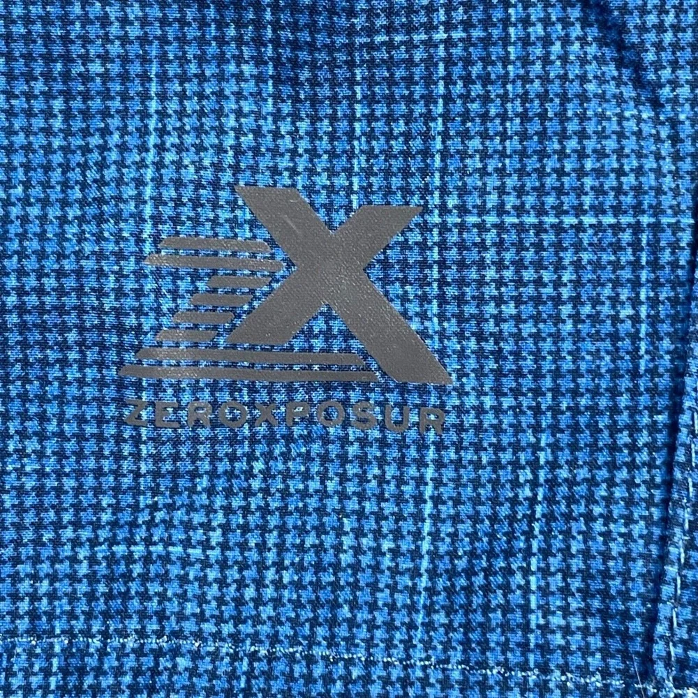 Zero‎ Exposure Men's Sz Lg 38x9 Royal Blue/Lime Swim Board Shorts Lined Pockets