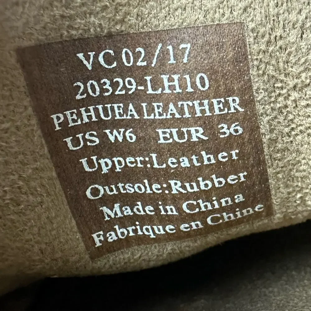 Olukai Pehuea Leather Women Size 6‎ Tan Snakeskin Embossed Slip On 20329-LH10