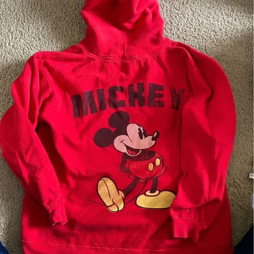 Vintage Walt Disney World Mickey Mouse Hoodie Sweatshirt