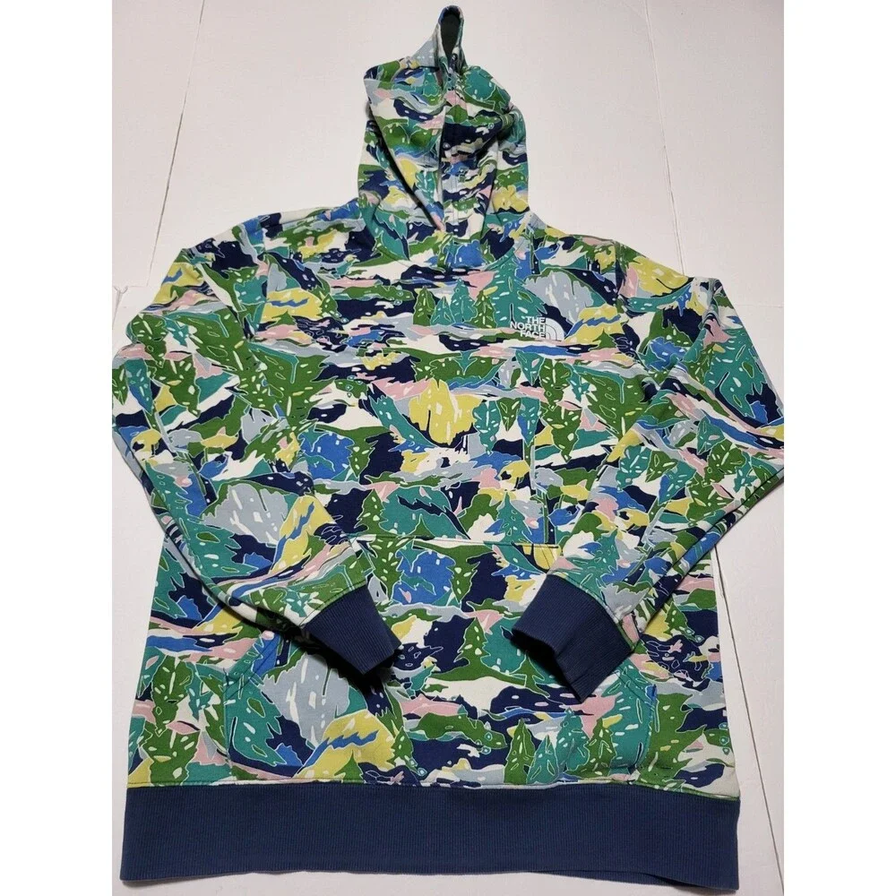 (#19) The North Face Youth Sz L(14-16) Pullover Hoodie Long Sleeve Multicolor