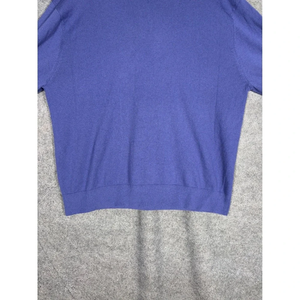 Greyson Mens Purple‎ Merino Wool Blend V-Neck Sweater Size XXL Long Sleeve Knit