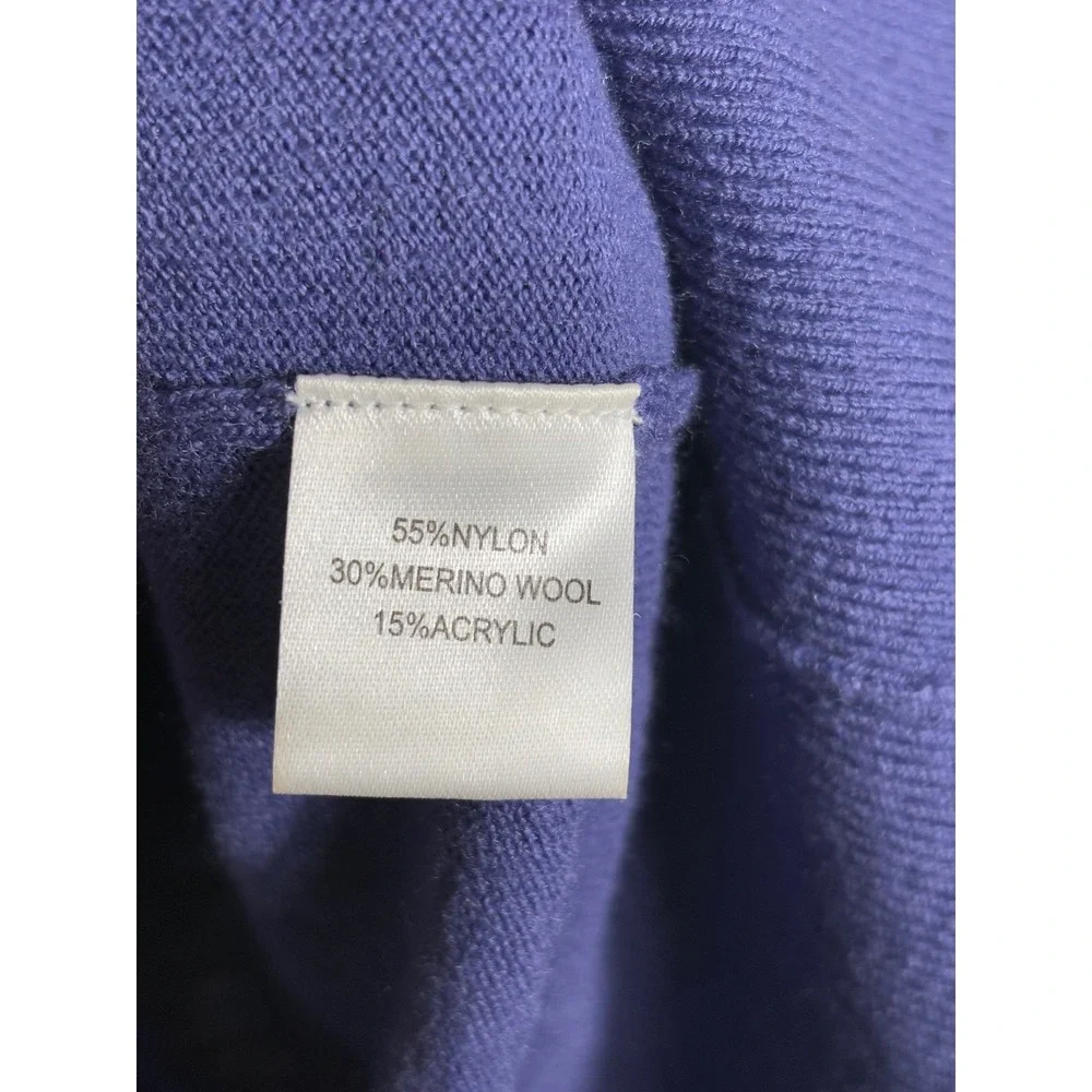 Greyson Mens Purple‎ Merino Wool Blend V-Neck Sweater Size XXL Long Sleeve Knit