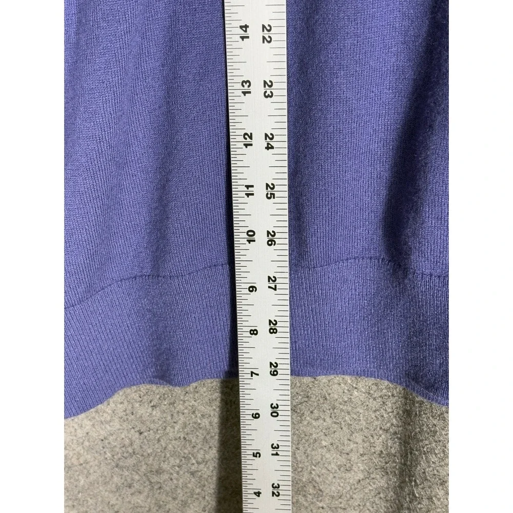 Greyson Mens Purple‎ Merino Wool Blend V-Neck Sweater Size XXL Long Sleeve Knit