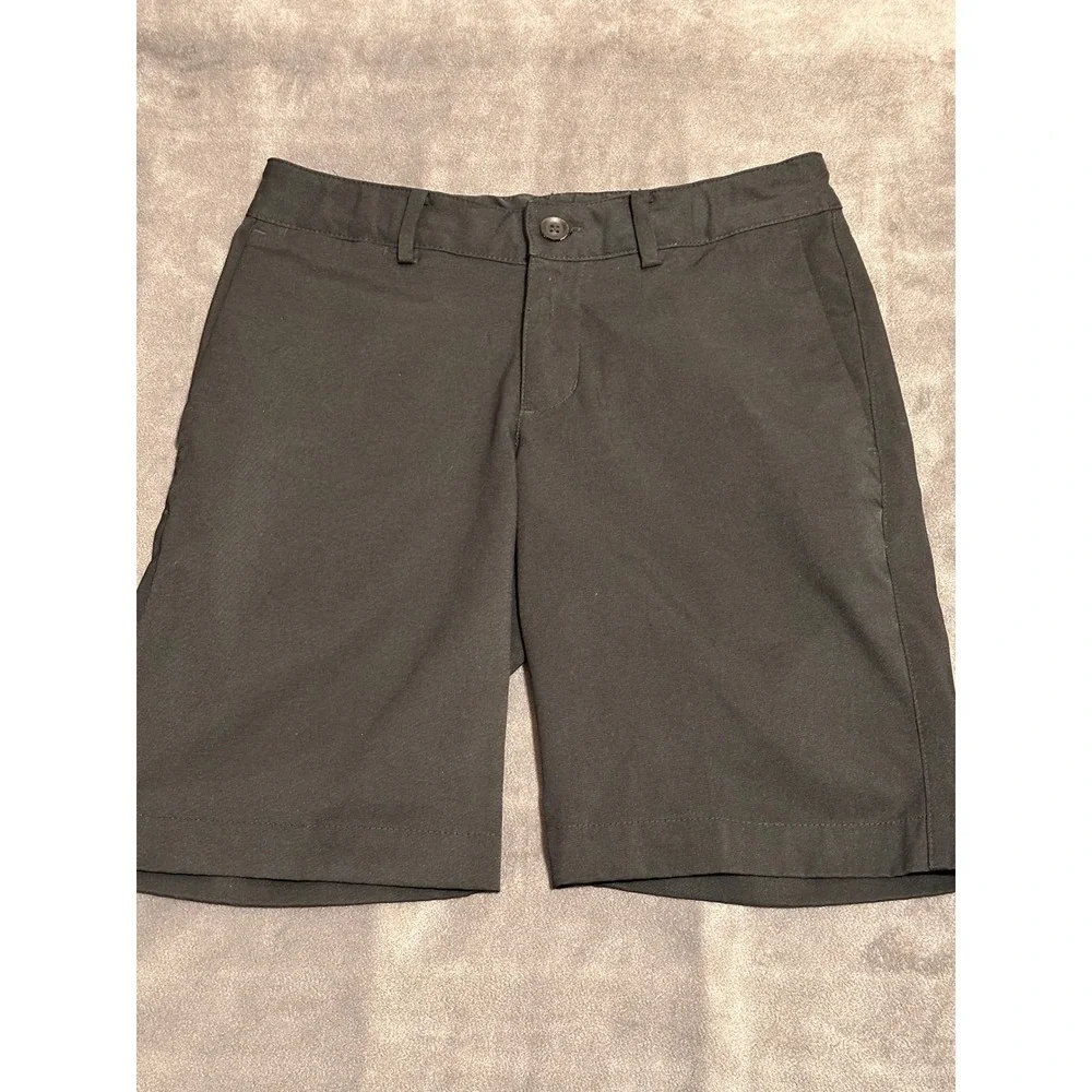 Nike Golf Dri-FIT Shorts Boys Small Black Adjustable Waist Flat Front