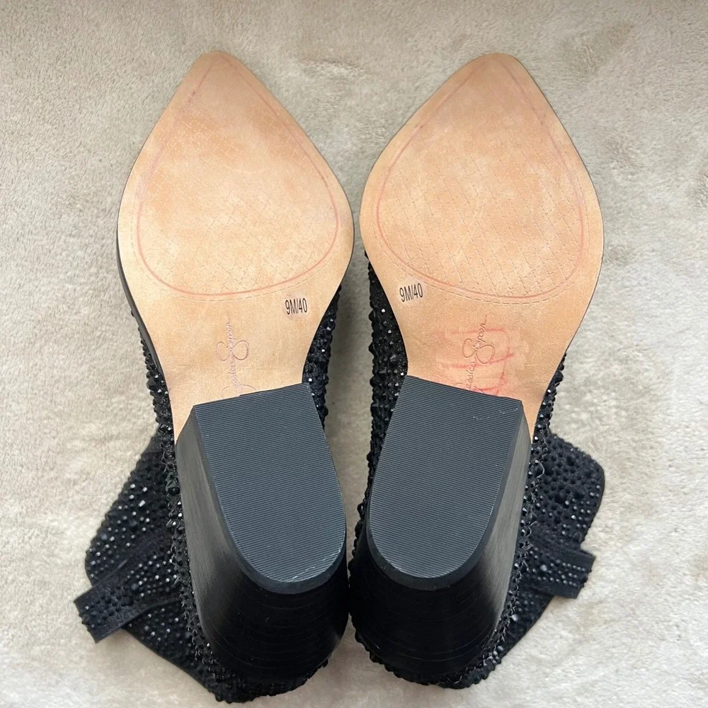 Jessica Simpson rhinestone embellished