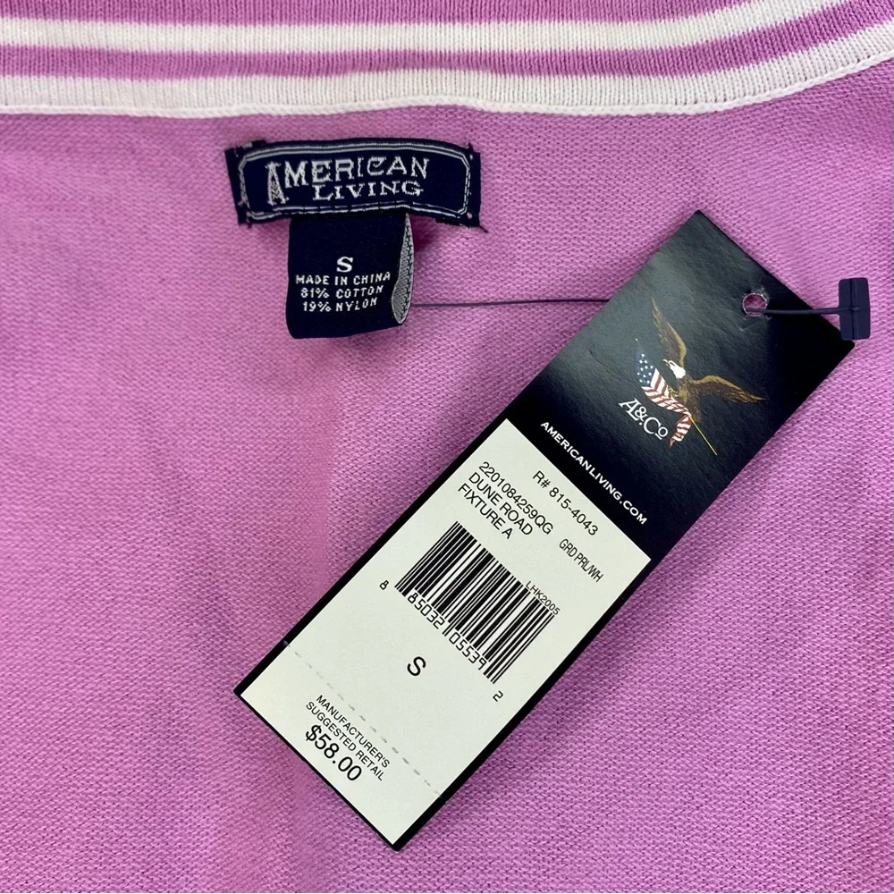 American Living Purple Sweater Set NWT
