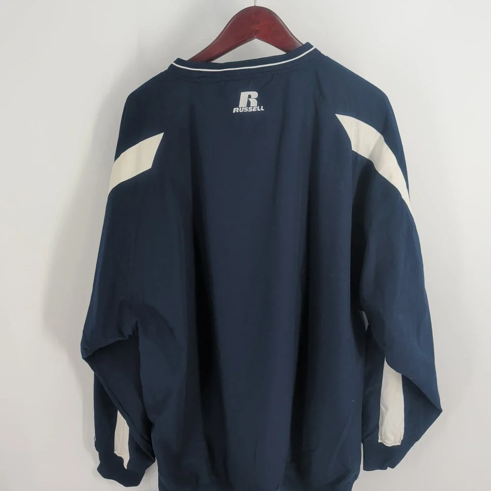 Russel Athletic Team Issue Authentic Apparel Wilder Auto Pullover Jacket Blue XL