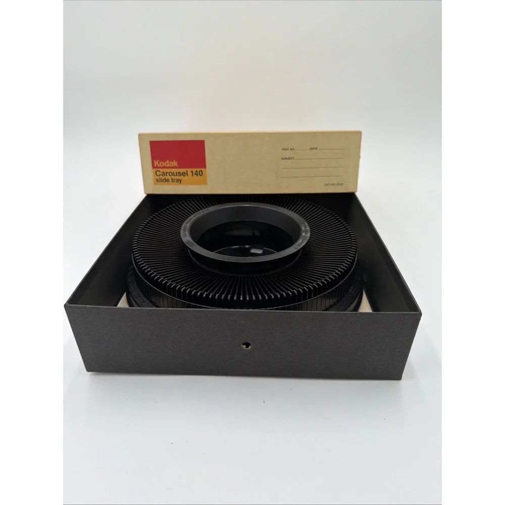 Kodak Carousel 140 Slide Tray Vintage CAT 103 2242‎ with Box and Manuals