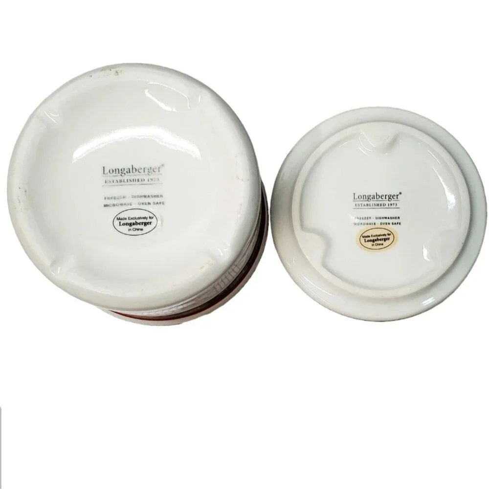 Longaberger holiday canister