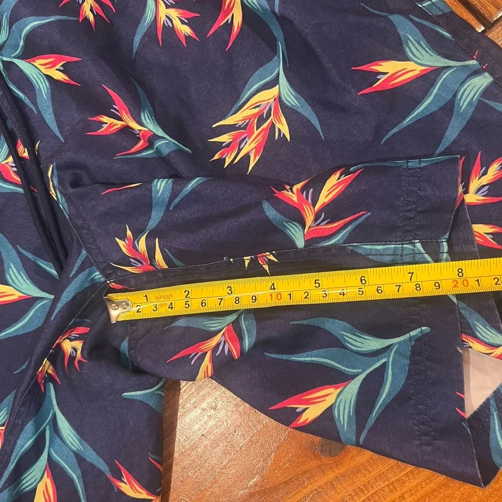 Lands' End Swim Trunks Swimsuit Navy Blue Men's 32-34 Medium‎ 8