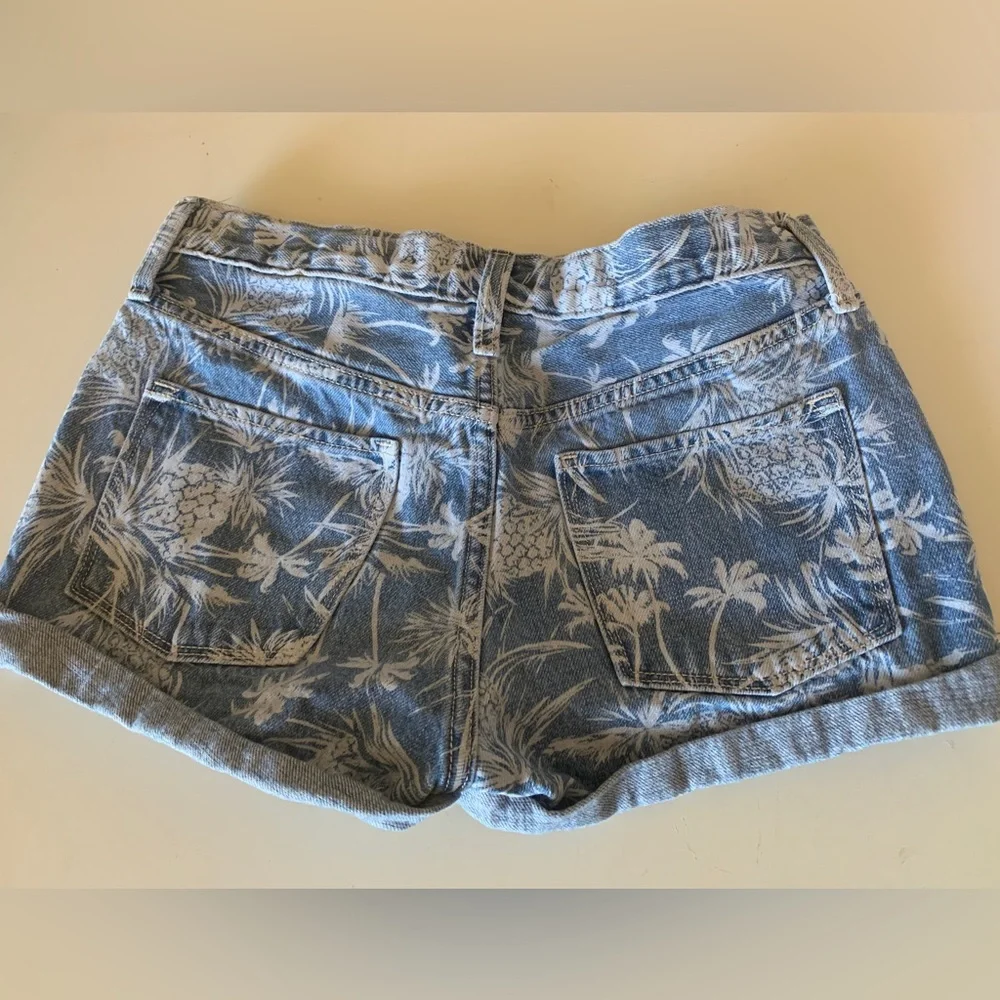Old Navy Pineapple Print Girls Jean Shorts