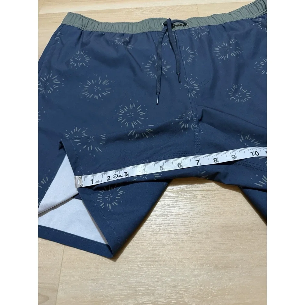 O'Neill Swim Trunks Mens Size XXL Blue Green Shorts Lined Hyperdry Stretch
