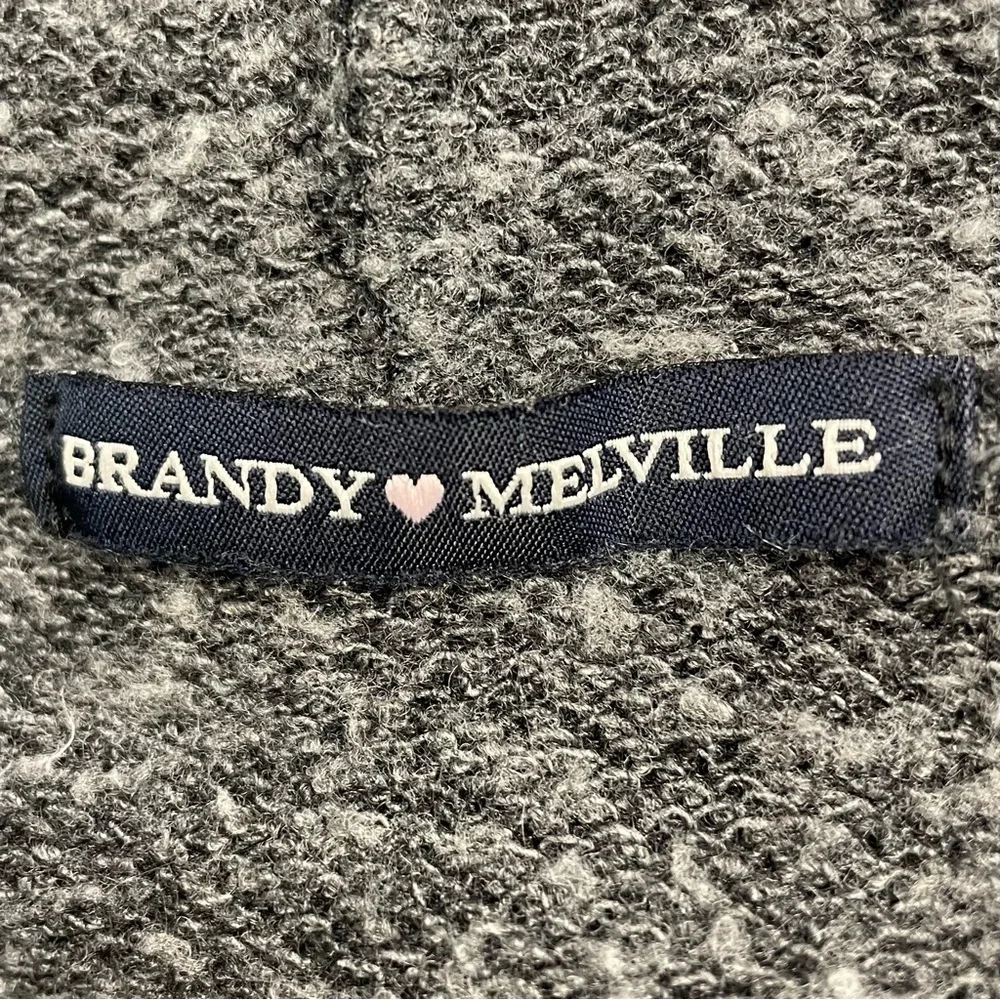 Brandy Melville Dark Grey Cropped Hoodie