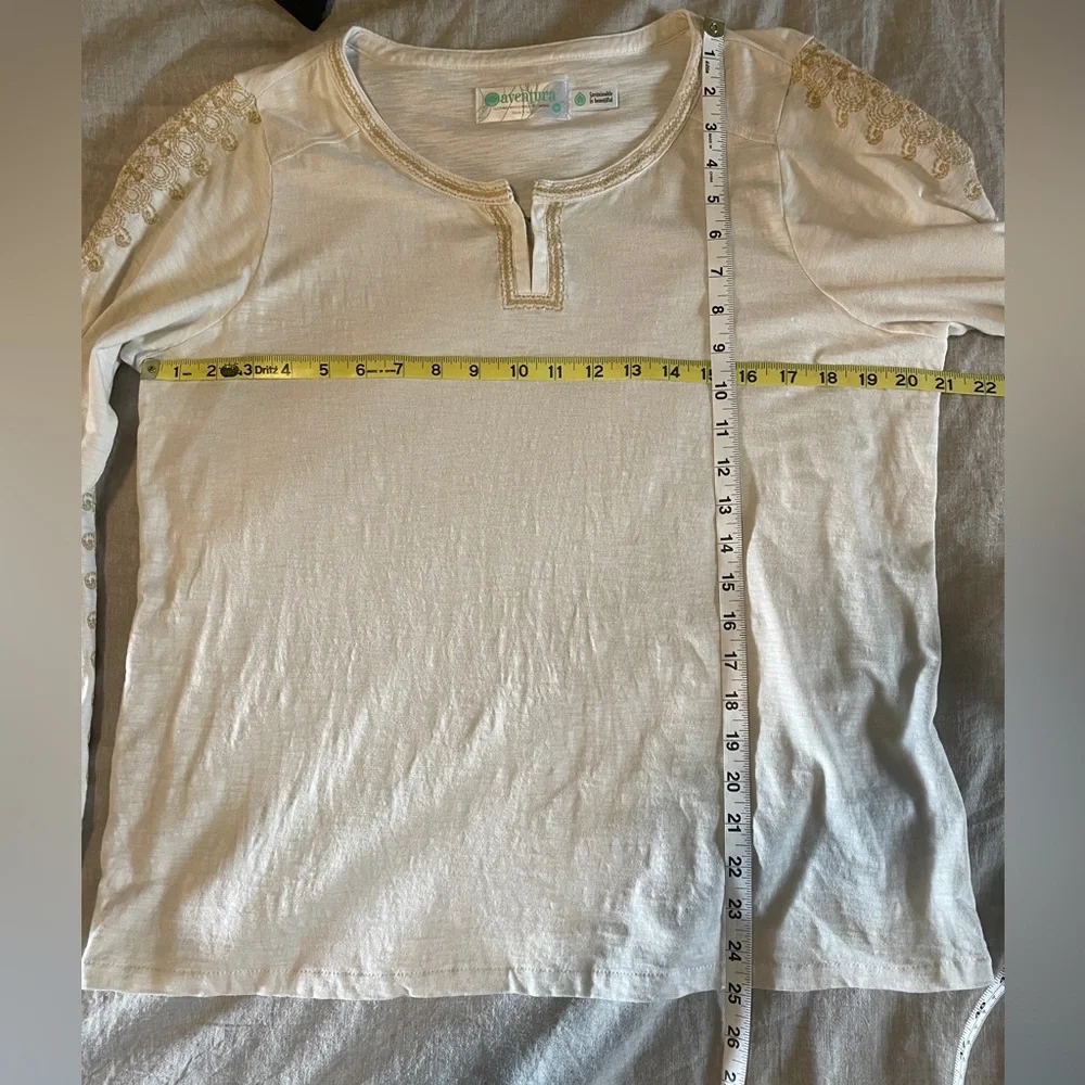 Aventura Cream Long Sleeve Top